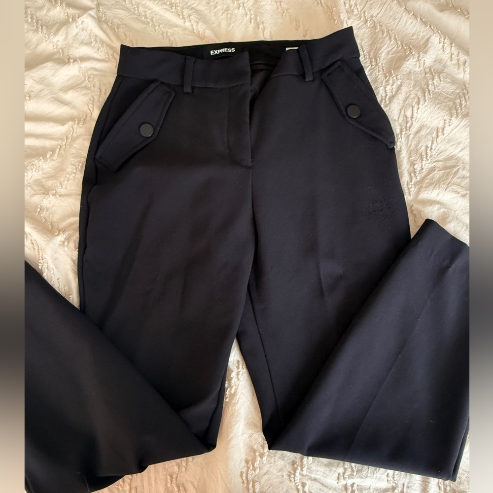 Express Women's Elegant Crop Black Pants